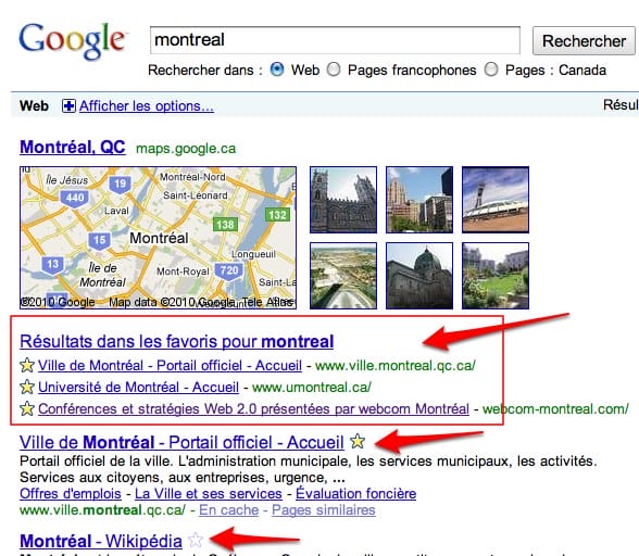 comment mettre des etoiles sur google