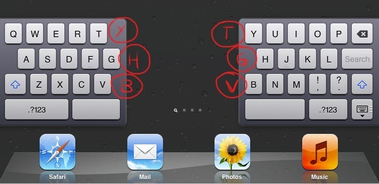 iPad: le clavier dissocié offre des touches invisibles [Astuces]
