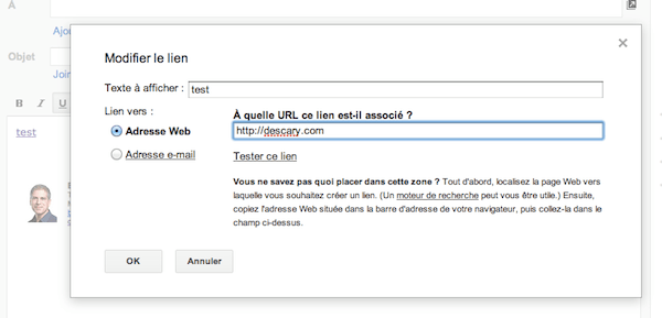 Gmail: un raccourci pour ajouter un lien URL dans un mail [Astuce]