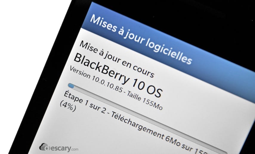 BlackBerry pousse la première mise à jour du BlackBerry 10