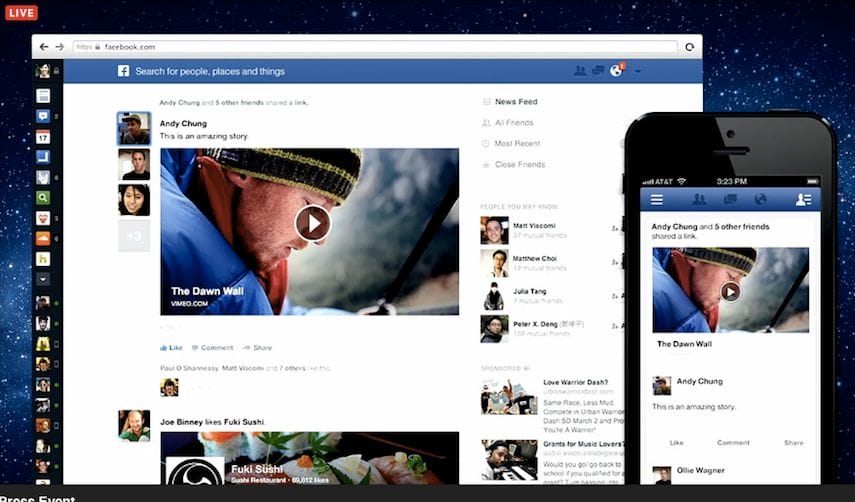 Facebook fait plus de place aux contenus visuels et adopte une interface similaire sur toutes les plateformes