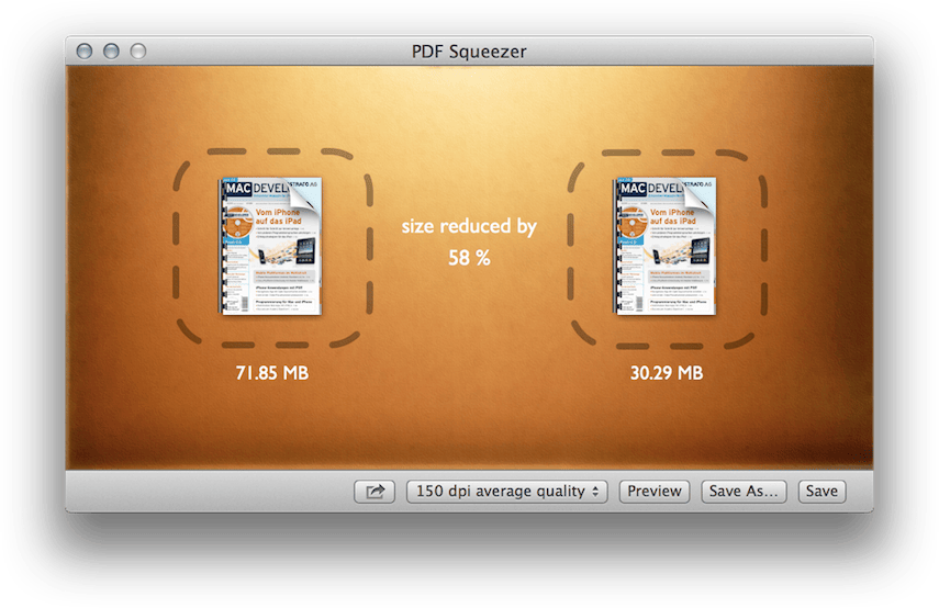 PDF Squeezer: réduisez rapidement le poids de vos fichiers PDF [Mac]