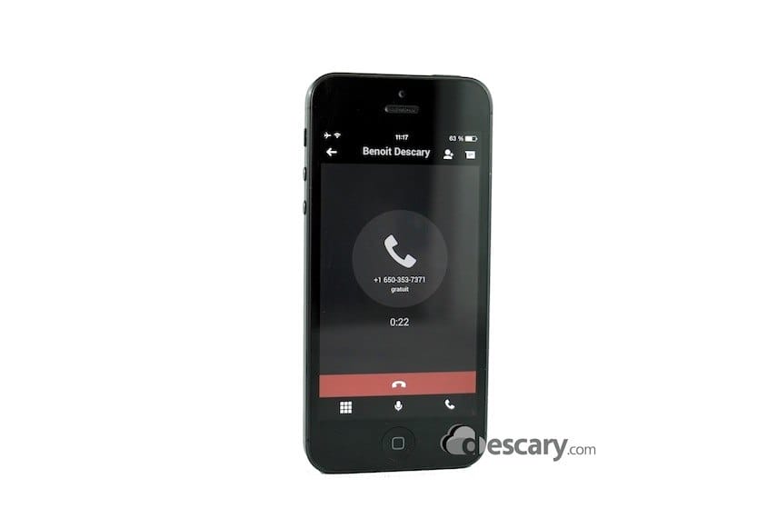 Appelez un téléphone fixe ou mobile depuis Google Hangout pour iOS