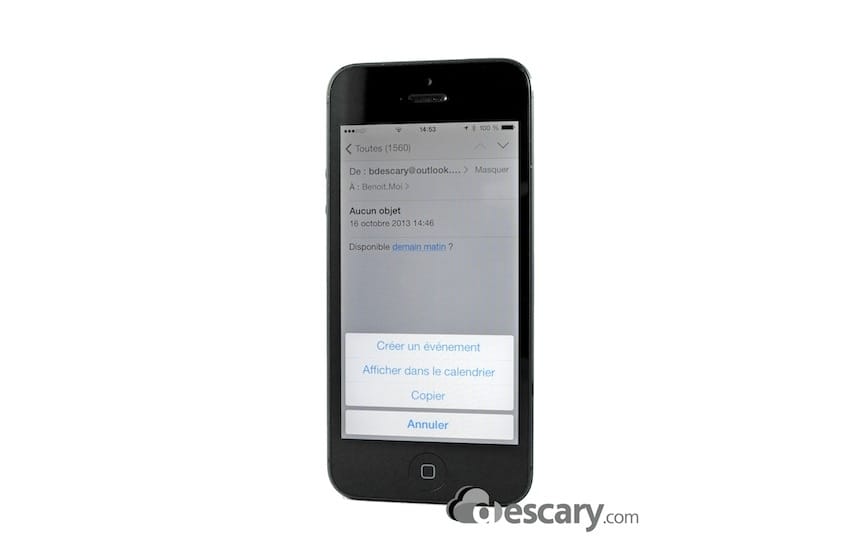 iPhone iPad: comment ajouter un événement à votre calendrier depuis un Mail ou un Message