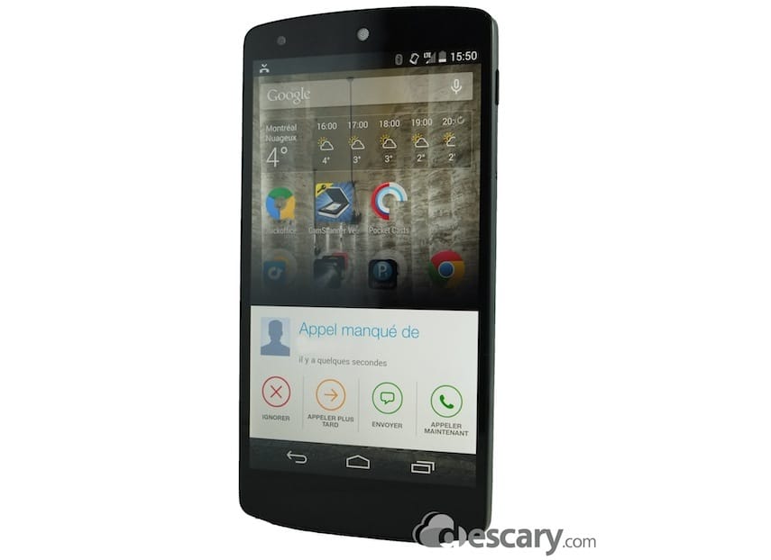 nexus 5 appel manque