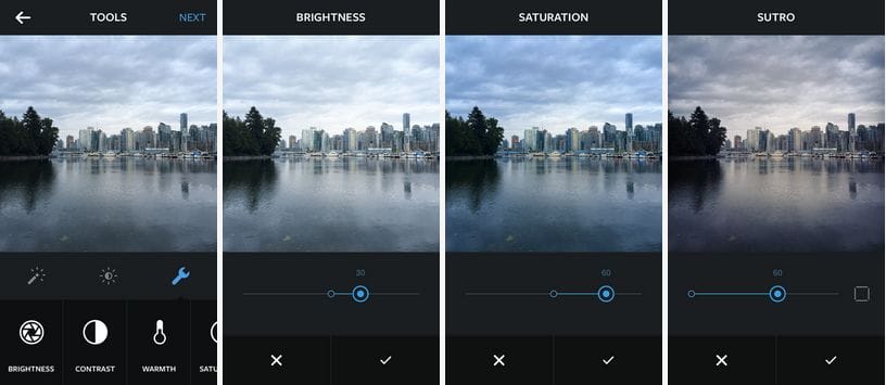 Instagram intègre de nouveaux outils de retouche de photo
