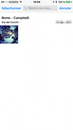 Utilisez Siri pour trouver vos photos liées à un lieu