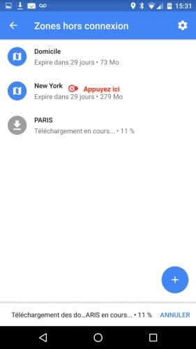 android google maps hors ligne 2