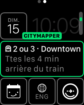 citymapper pour apple watch