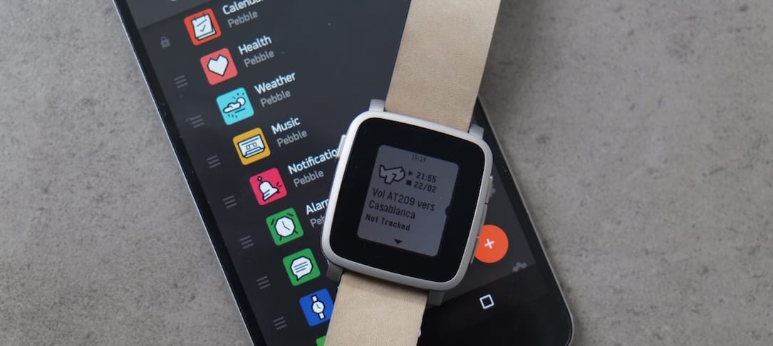 Pebble montre online connectée