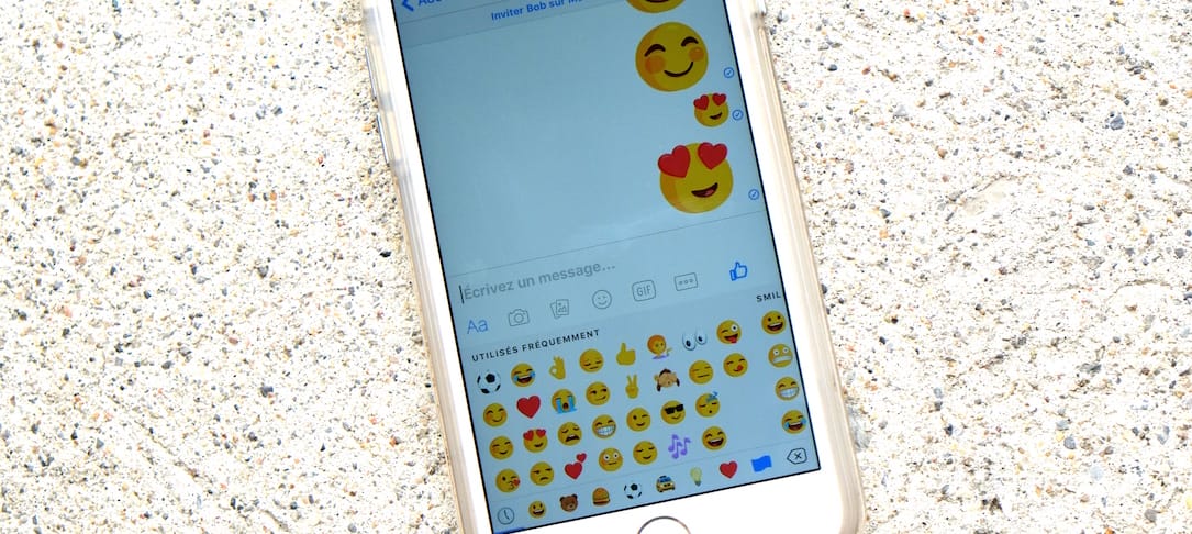 emoji geant sur facebook messenger
