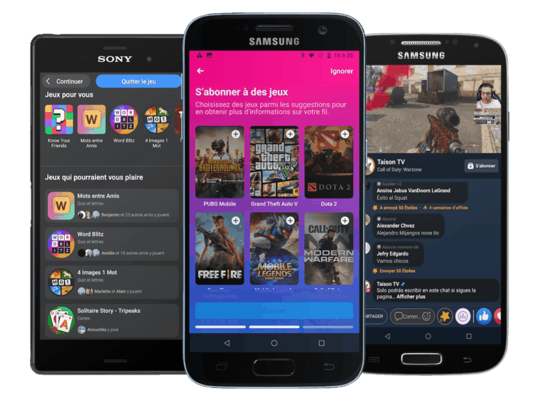 Facebook Gaming application dédiée aux jeux vidéo