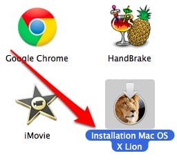 Installation mac osx lion