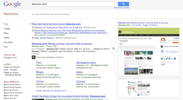 google-previsualisation