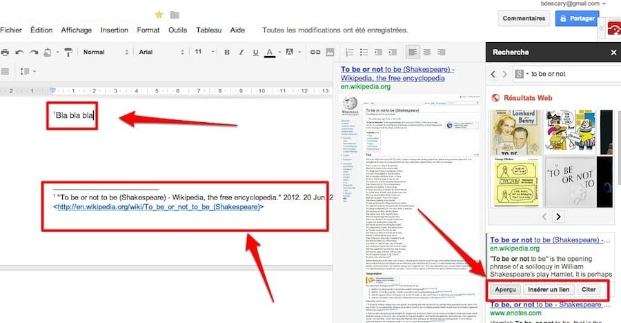 google-documents-volet-de-recherche