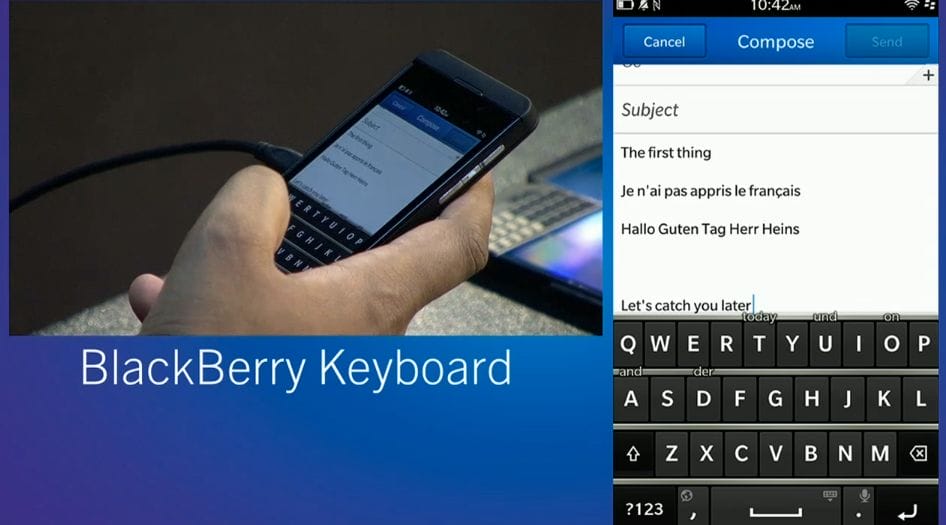 blackberry10-clavier