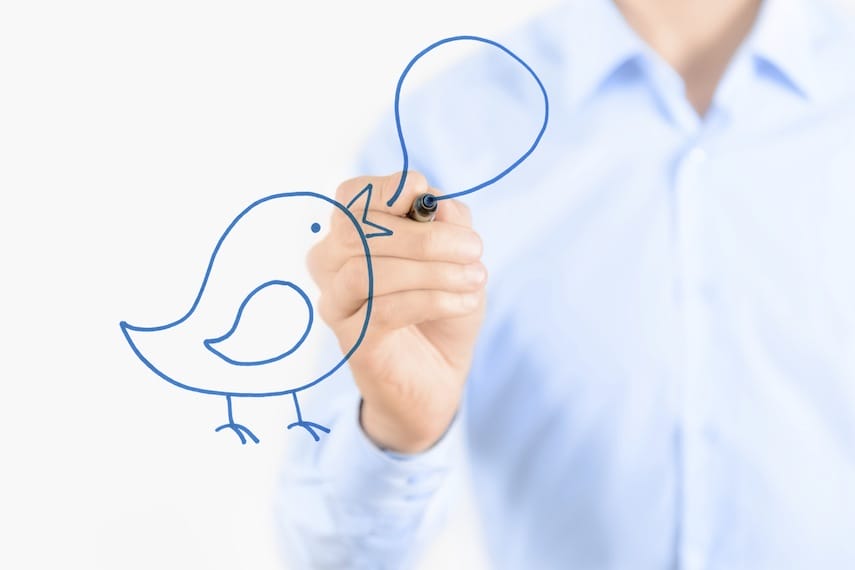 Social media communication concept