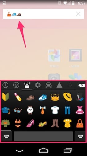 google android clavier