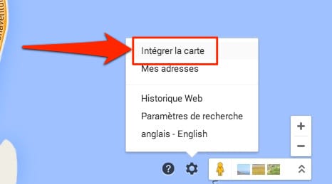 integrer la carte google maps