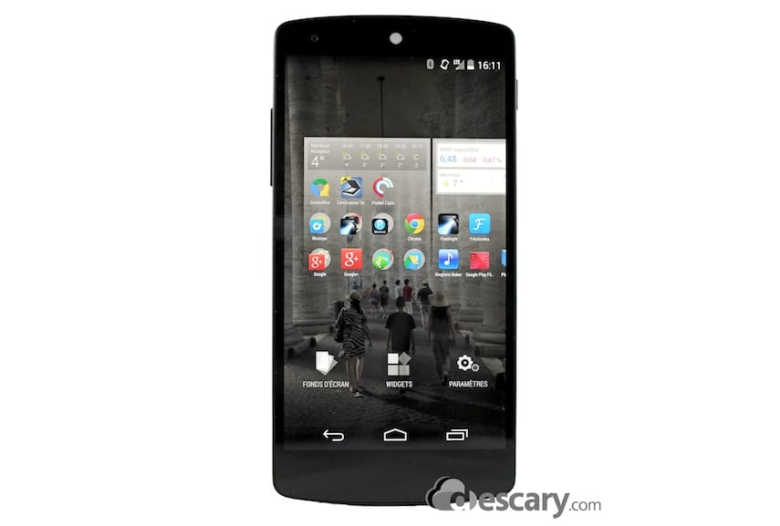 nexus 5 widget ecran accueil