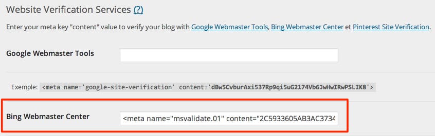 ouils webmasters bing wordpress  5