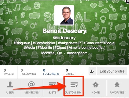 twitter custom timeline.com.
