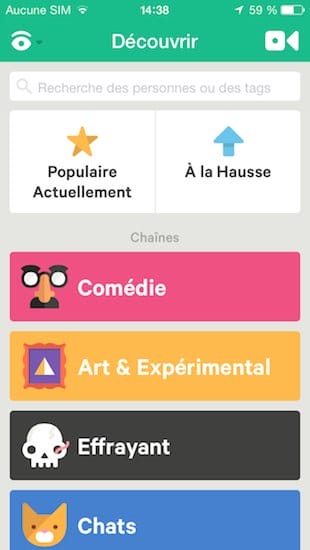 vine twitter android iphone francais