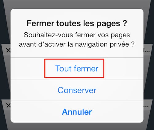 navigation prive sur ios safari ios iphone