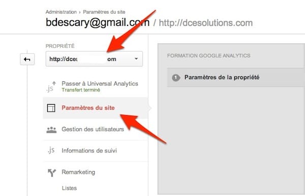 google analytics site web