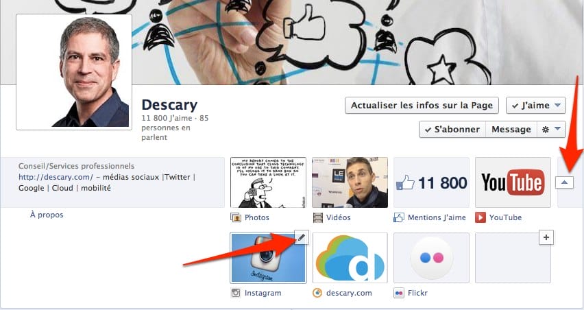 modifier le nom et image application page facebook