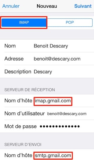 iphone imap gmail 5