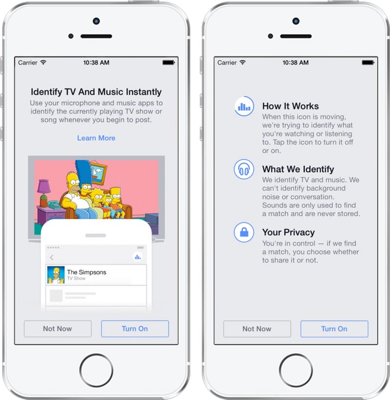 facebook identification chanson musique