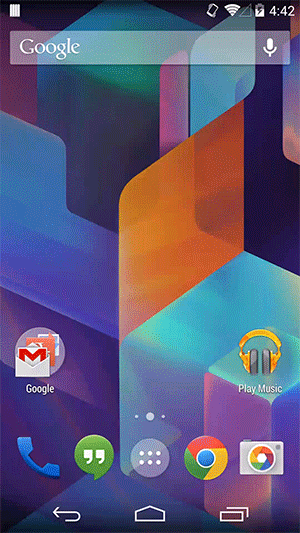 nexus acceder rapidement aux parametres android