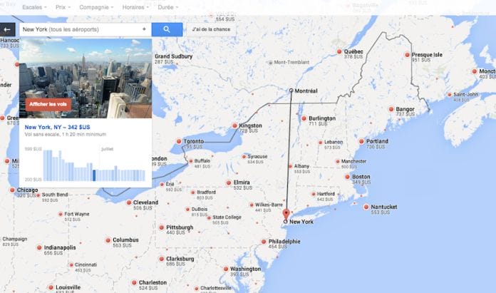 google flight search voyages tourisme