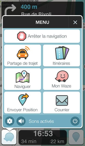 waze gps navigation partage position amis