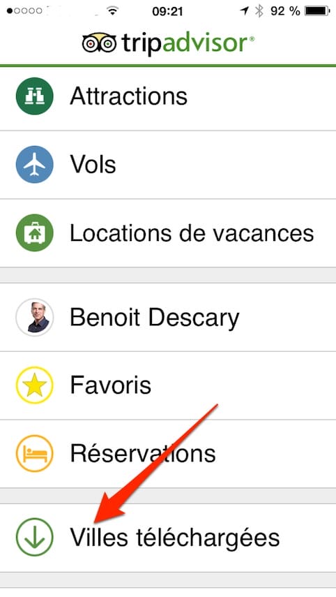 tripadvisor hors ligne ios android 1