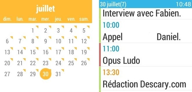 calendar android wear