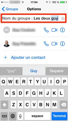 ios8 messages comment personnaliser le nom d_un groupe