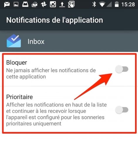 android 5 lollipop Comment personnaliser les notifications par application