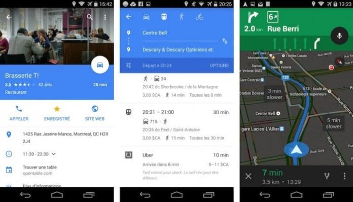 google maps android ios iphone uber navigation