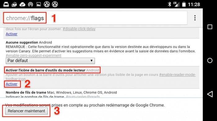 android chrome Le mode lecteur vous permet de vous concentrer sur le texte-1