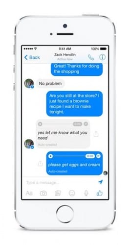 Facebook Messenger transformera vos messages vocaux en texte 