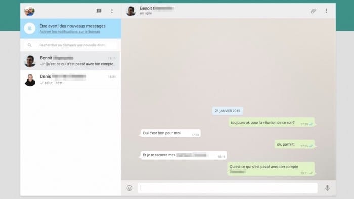 version web de WhatsApp