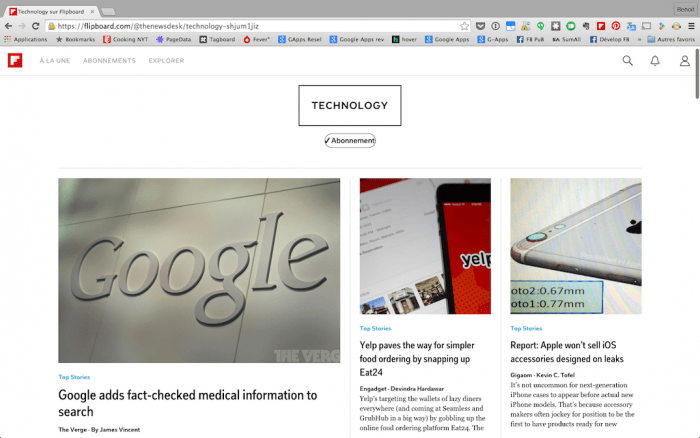Flipboard en version Web