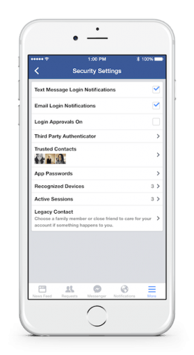 Facebook choisir un Legacy Contact