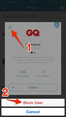 twitter periscope bloquer un utilisateur