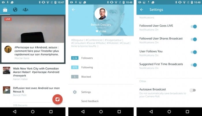 prriscope sur Android