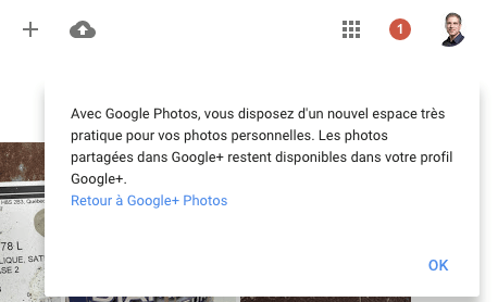 Google pousse les utilisateurs de Google+ Photos vers Google Photos