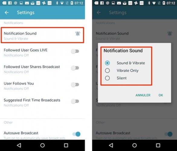 periscope android notifications