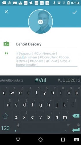 periscope android profil